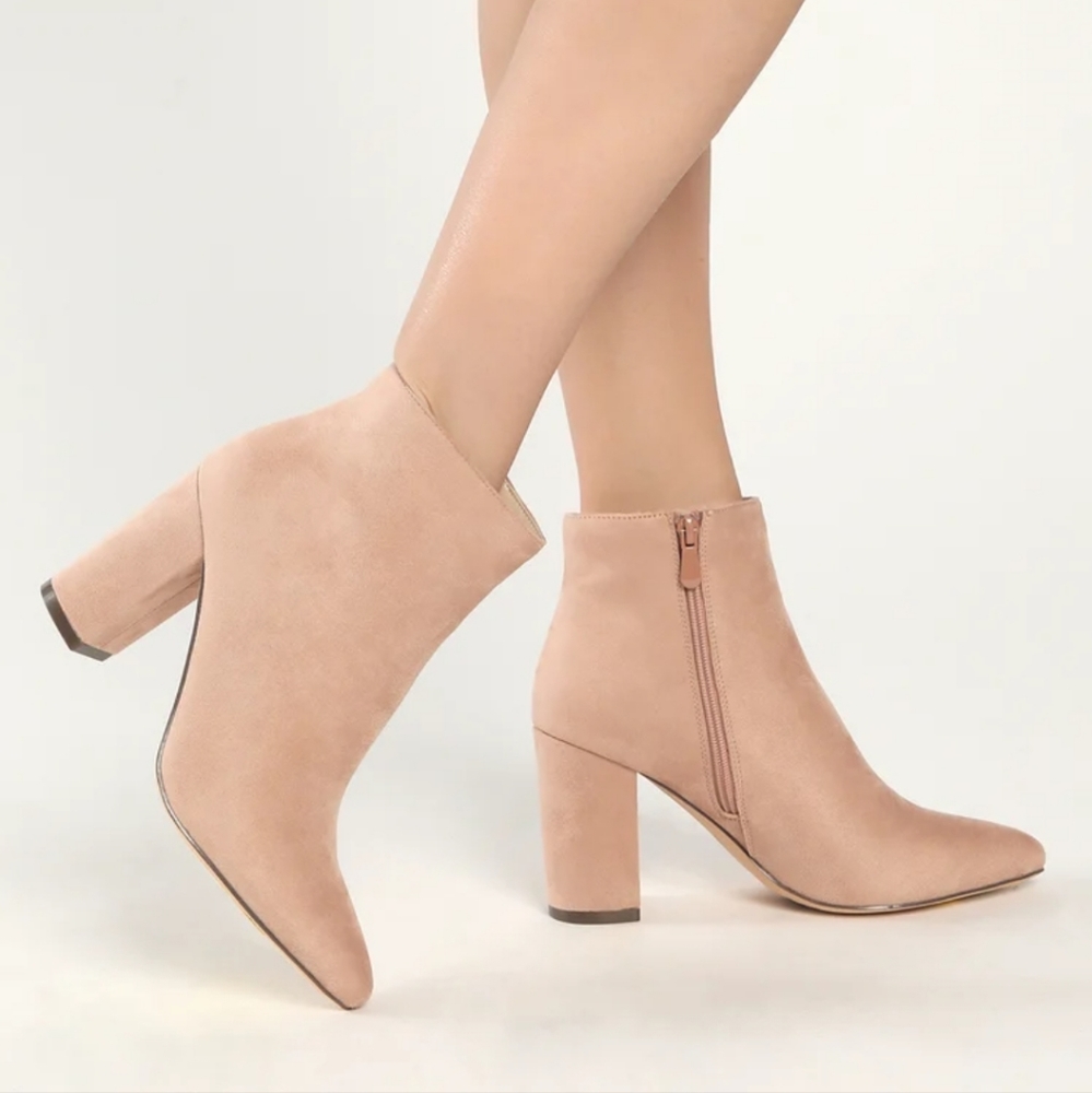 NEW! Lulu's Block Heels Booties